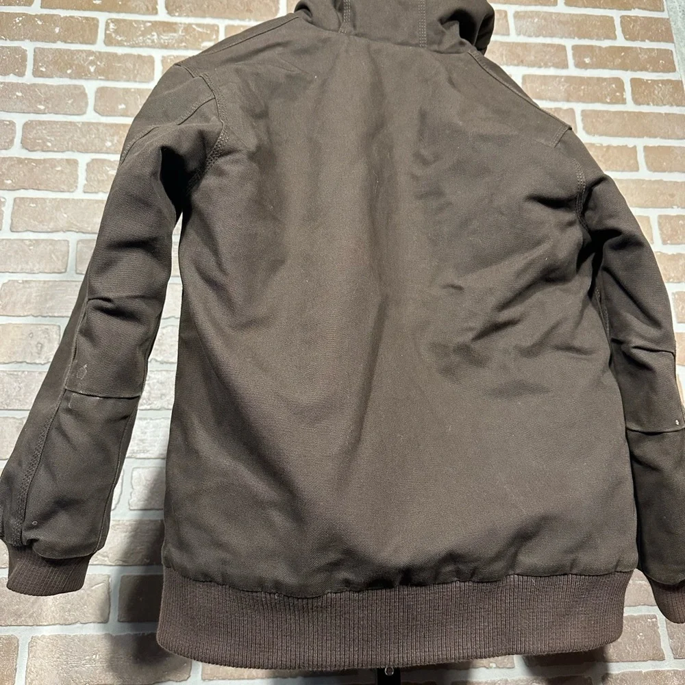 Carhartt Brown Hooded Work Jacket